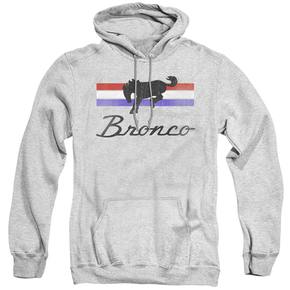 Ford Bronco Red, White, And Blue Stripes Pullover Hoodie 1