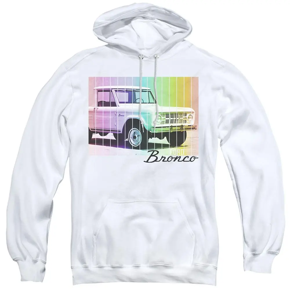 Ford Bronco Retro Rainbow Pullover Hoodie 1