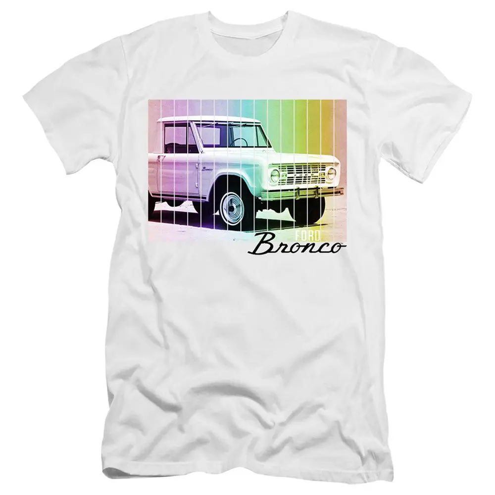 Ford Bronco Retro Rainbow Short-Sleeve T-Shirt 1