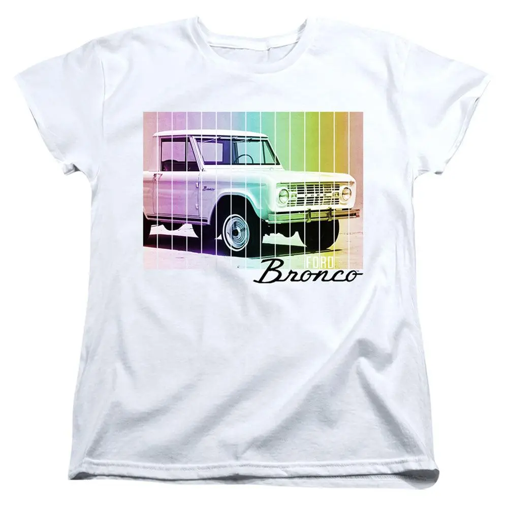 Ford Bronco Retro Rainbow Women's Short-Sleeve T-Shirt 1