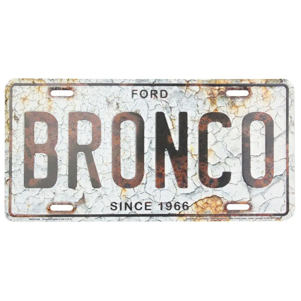 Ford Bronco - Since 1966 License Plate 1
