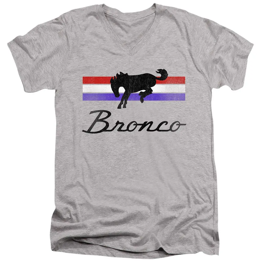 Ford Bronco Stripes Short-Sleeve V-Neck T-Shirt 1