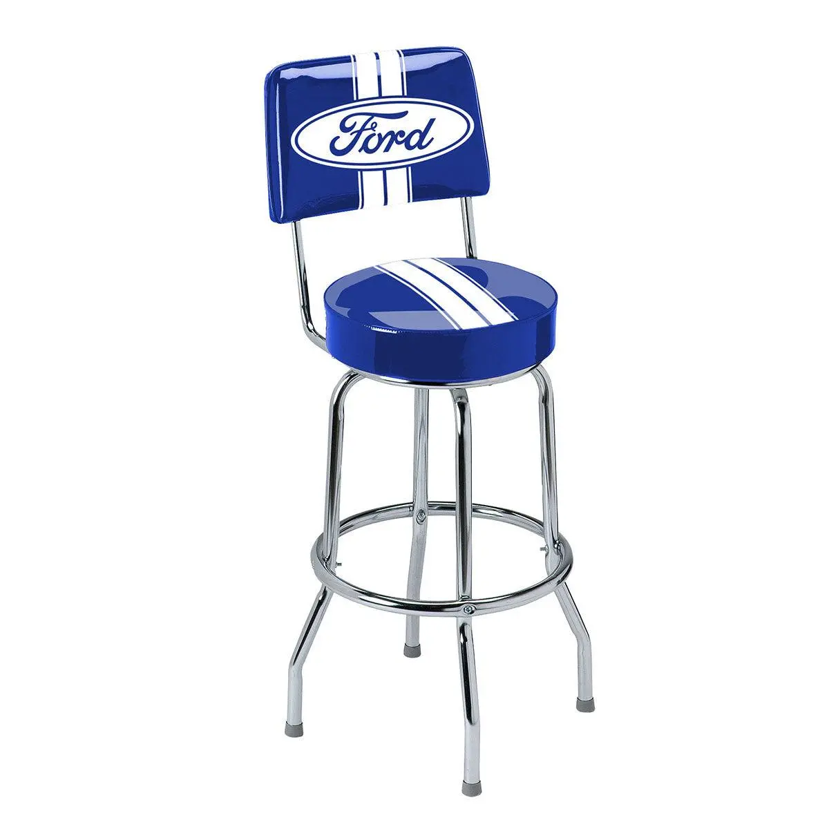 Ford Stripes Backrest Bar Stool 1