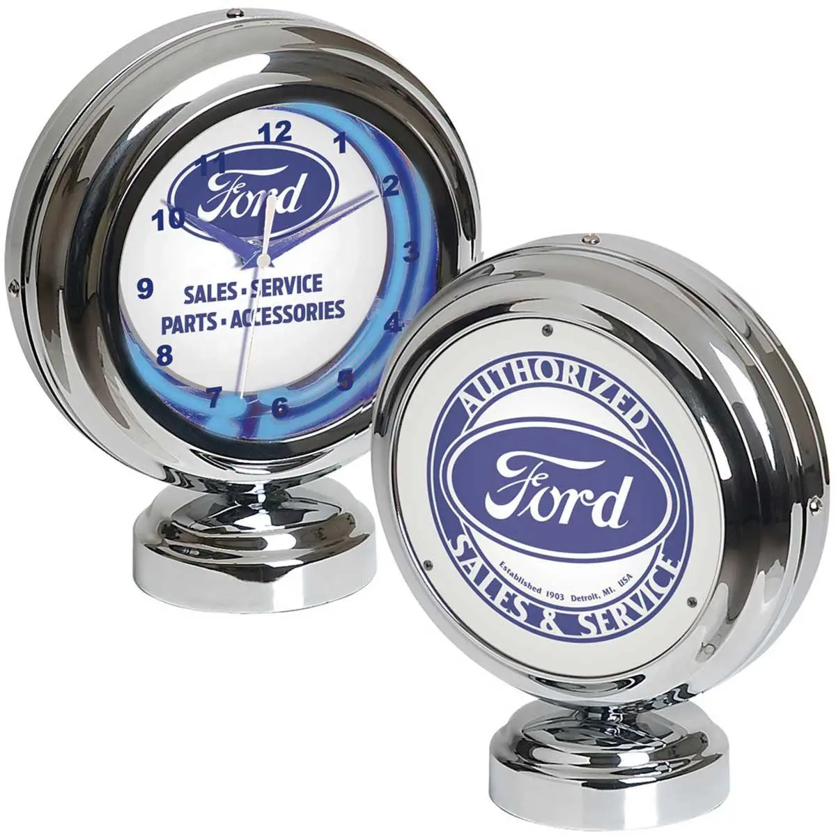 Ford Tabletop Neon Clock 1