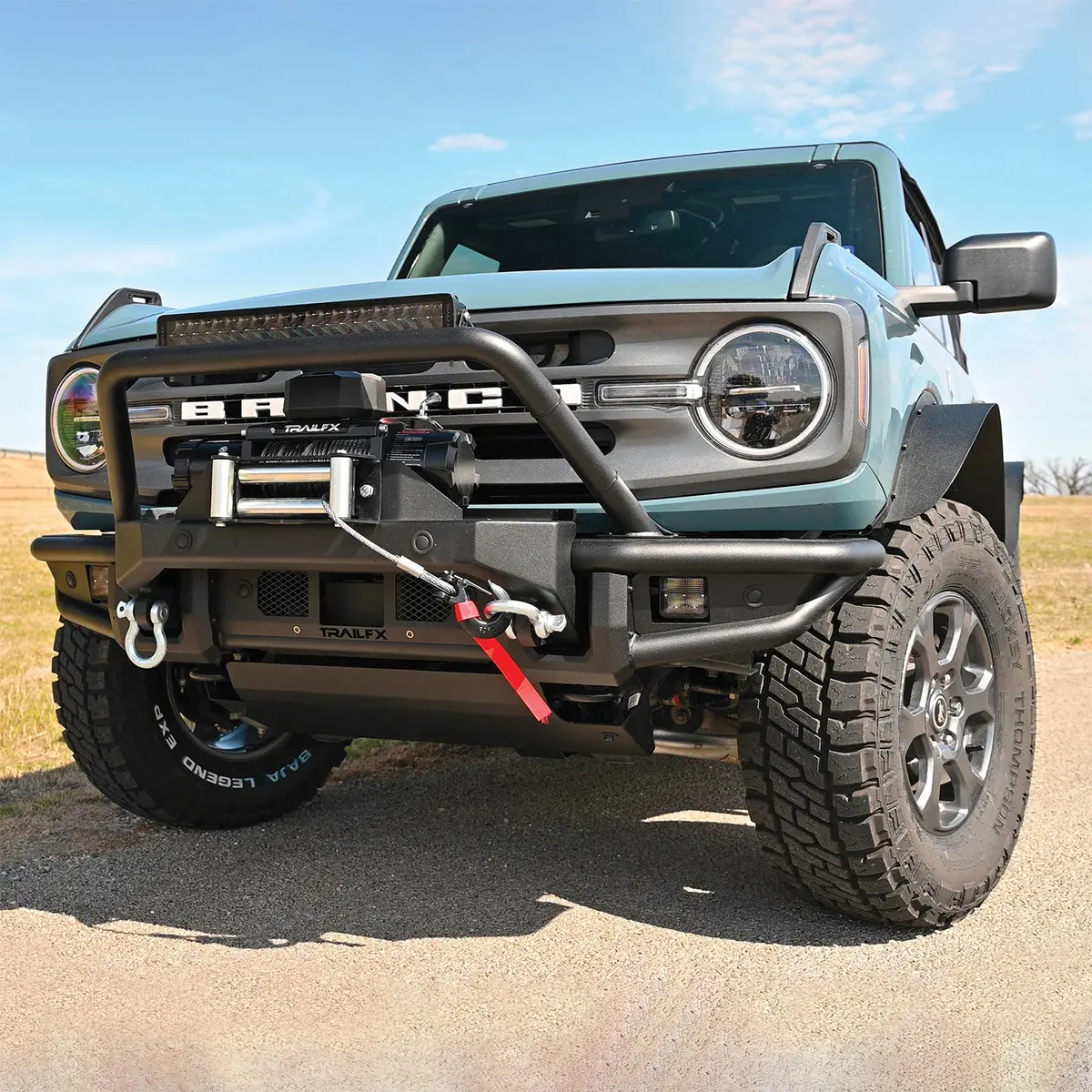 Front Tubular Winch Bumper With Pre Runner Guard 1