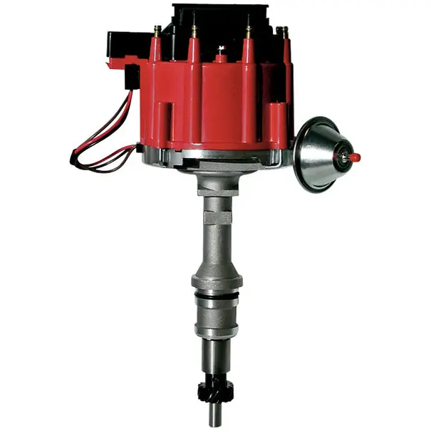 Hei Distributor; Street/Strip; Built-In Coil; Red Cap; For Ford 351W Engine 1