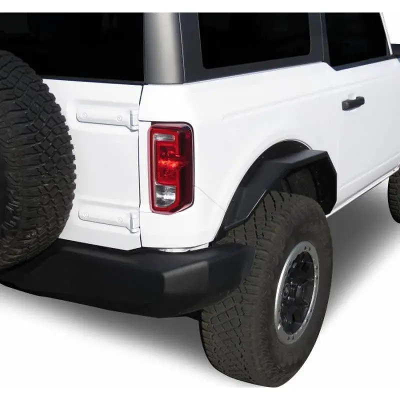 Heavy Duty Sheet Metal Plate Rear Fender Flares - Textured Black (2 Door) 1