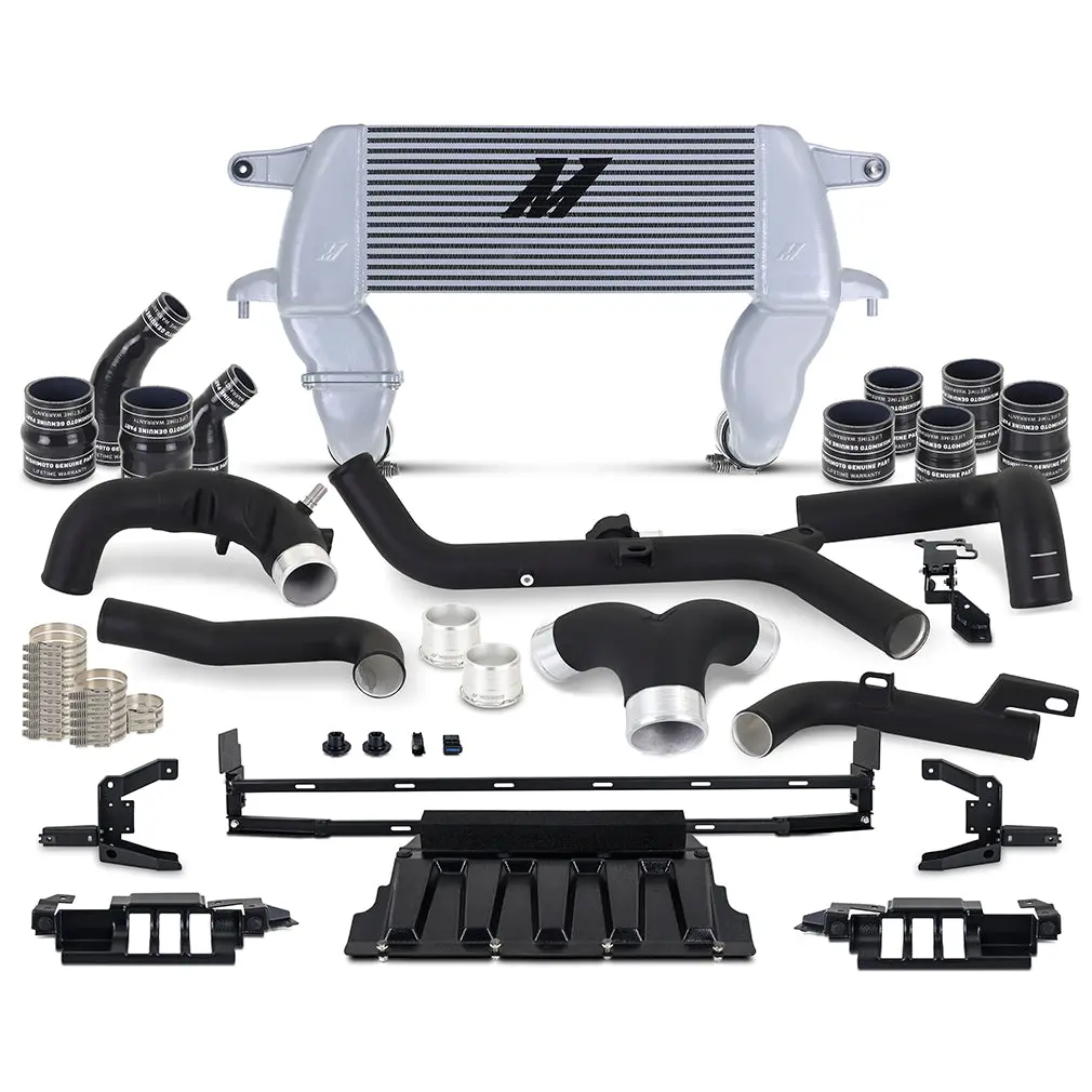 High-Mount Intercooler Kit, Fits 2021+ Ford Bronco 2.7L, Silver Intercooler 1