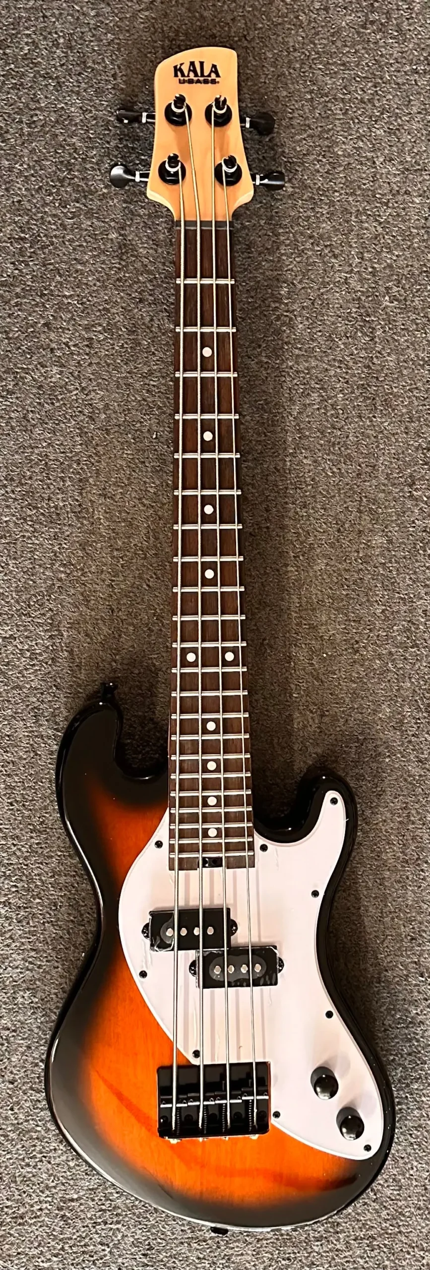 Kala Ubass Solid Body 4-String Fretted Electric Bass Tobaccoburst Ubass-Sb-Tb-Fs 1