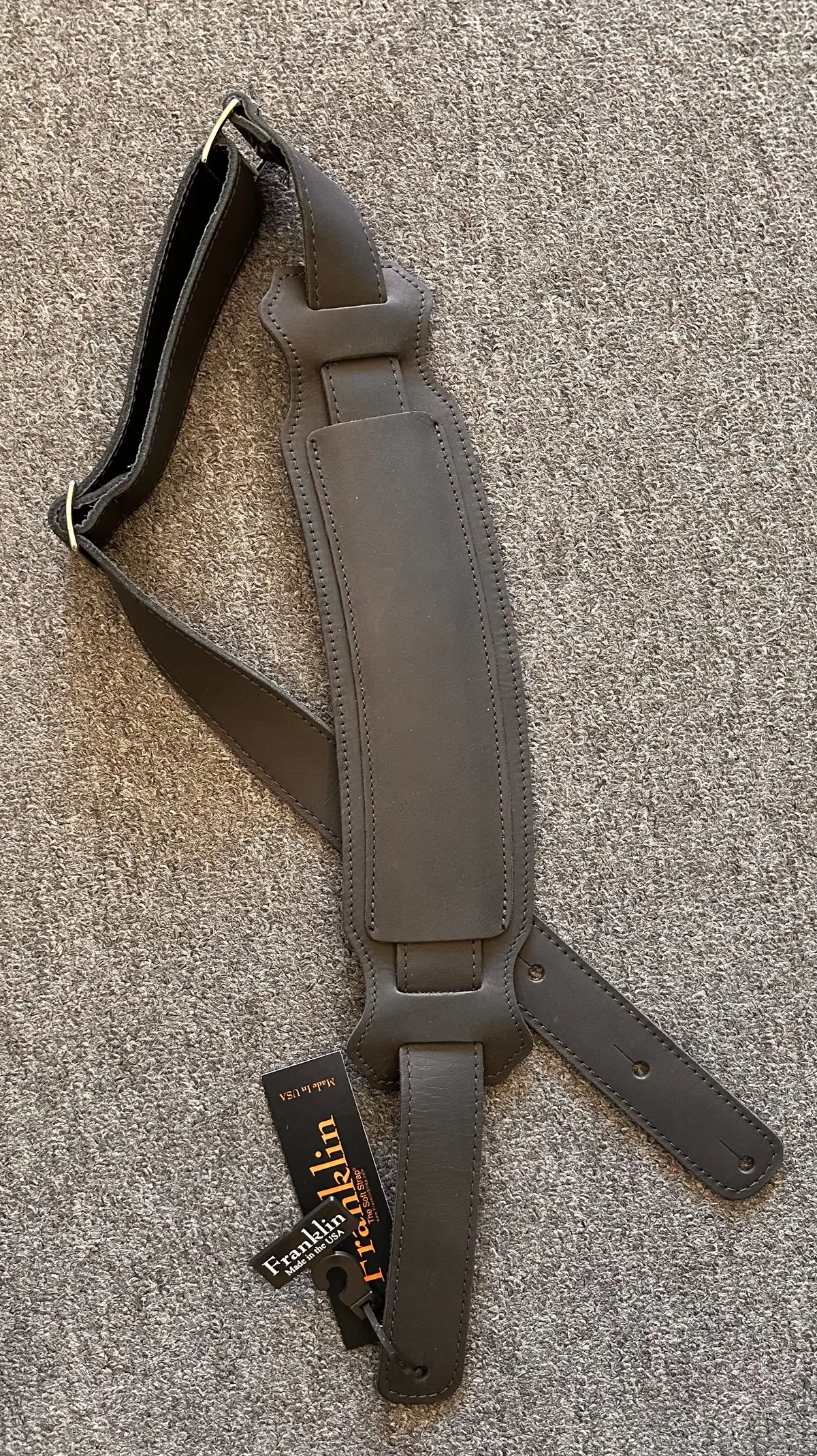 Franklin - Vintage Bass Guitar Strap Vb-Bk-Bk 2