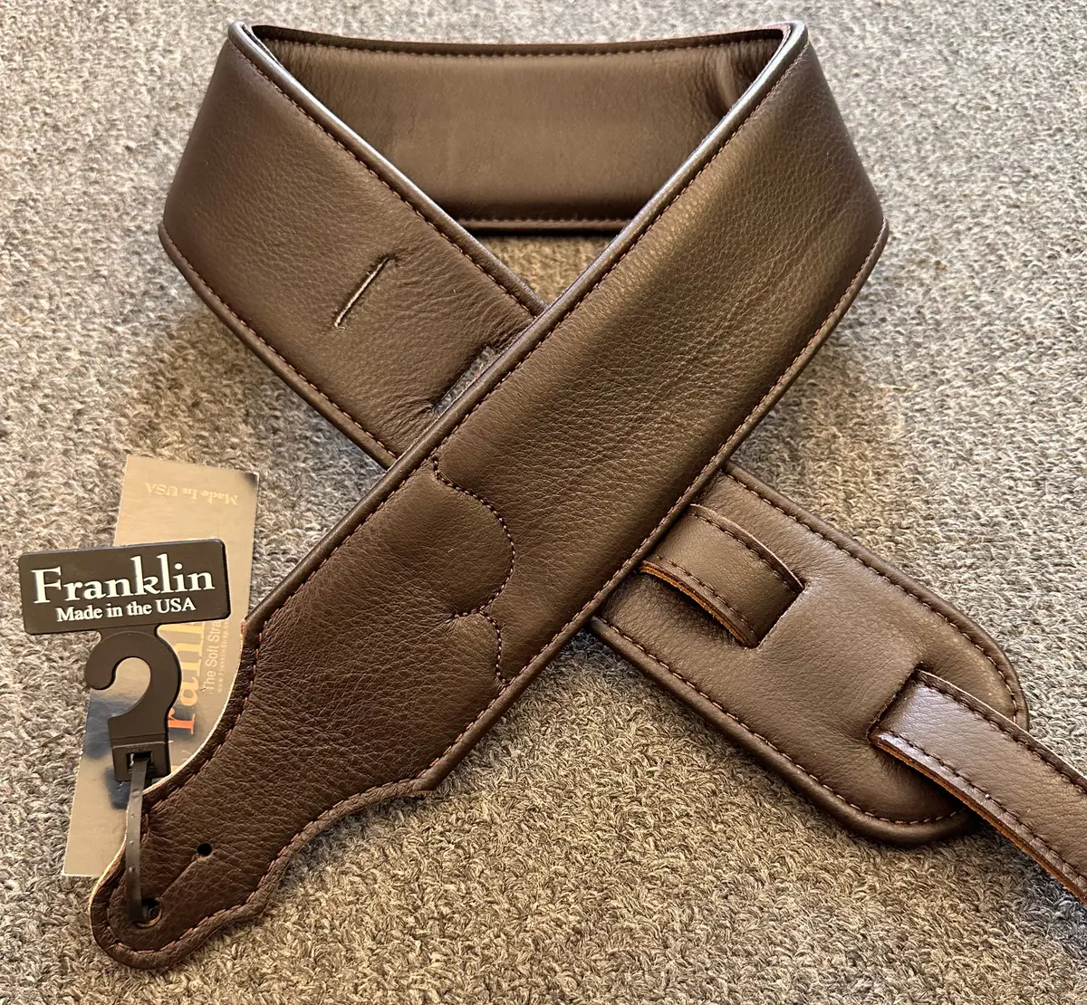 Franklin Strap 2.5" Glove Leather Strap Chocolate 10B-Ch-Ch 1