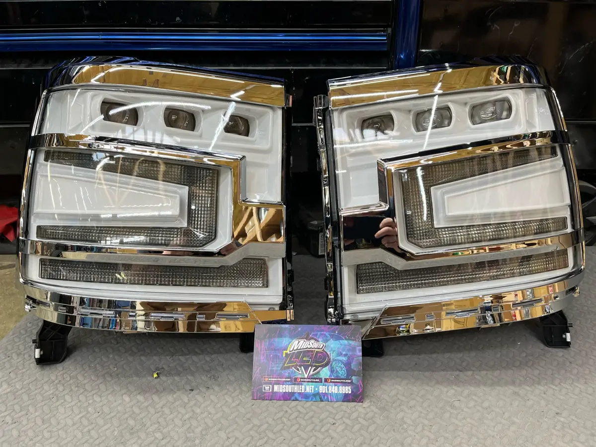 2016-2018 Chevrolet Silverado 1500 Xb Led Headlights Colormatched 1