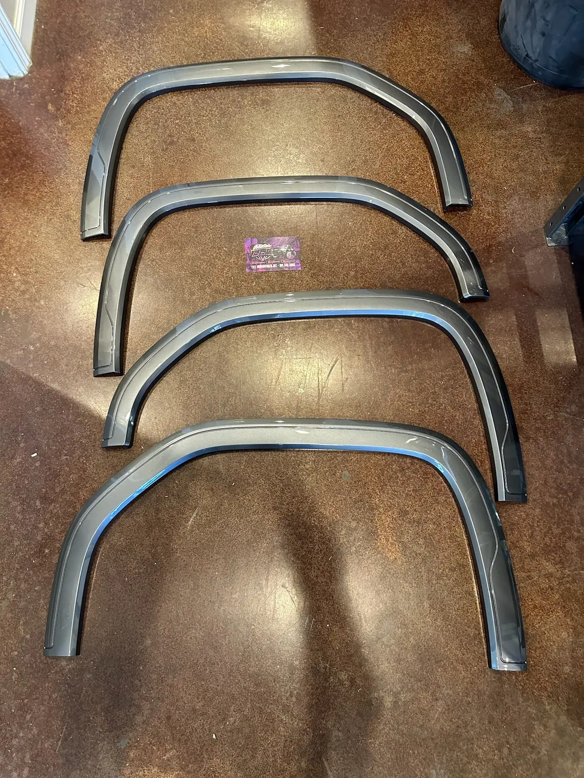 2019-2025 Gmc Sierra 1500 Oem Front & Rear Fender Flares Colormatched 1