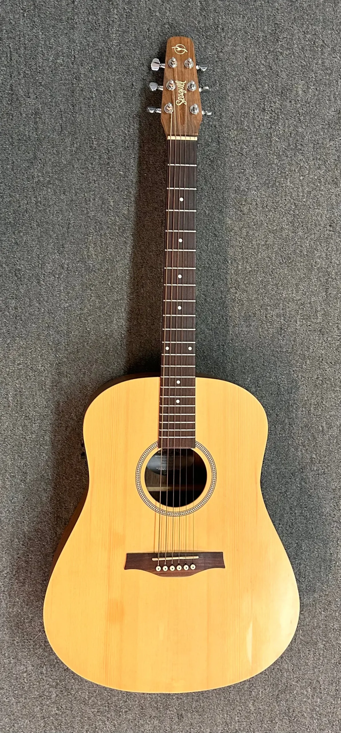 Seagull Walnut Isys T Acoustic-Electric Dreadnaught Guitar 1