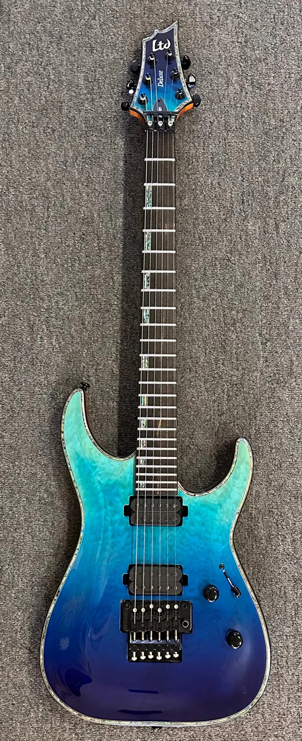 Esp Ltd H-1001 Blue Fade Pre Owned In Brand New Condition With Case 1