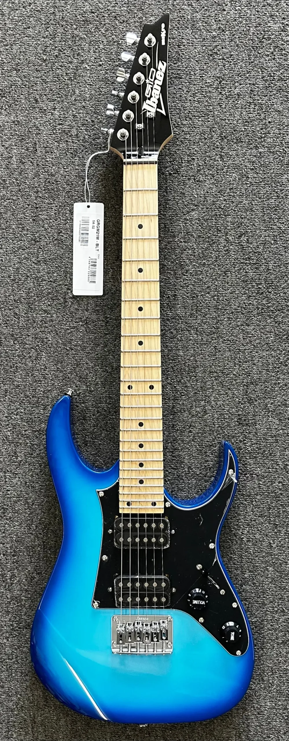 Ibanez Grgm21m-Blt Mini Electric Guitar In Blue Burst 1