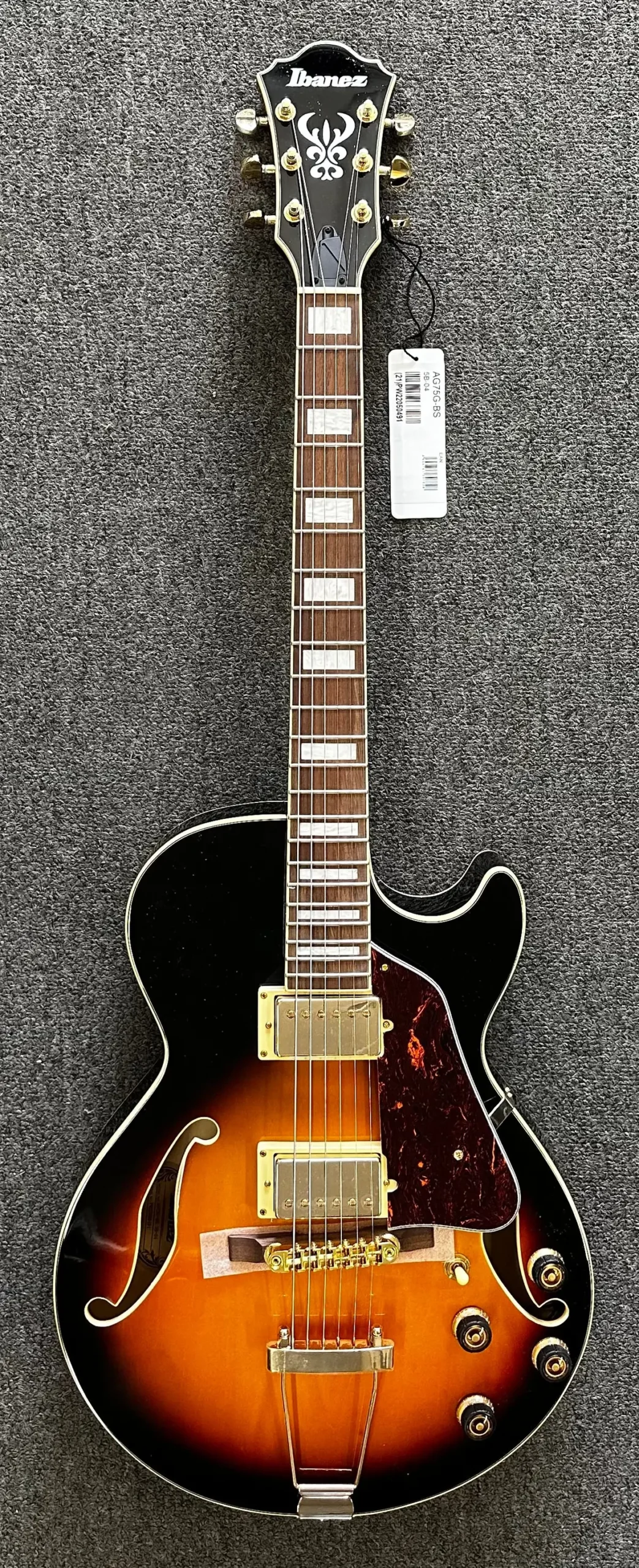 Ibanez Artcore Semi-Hollow Body Brown Sunburst Ag75g-Bs 1