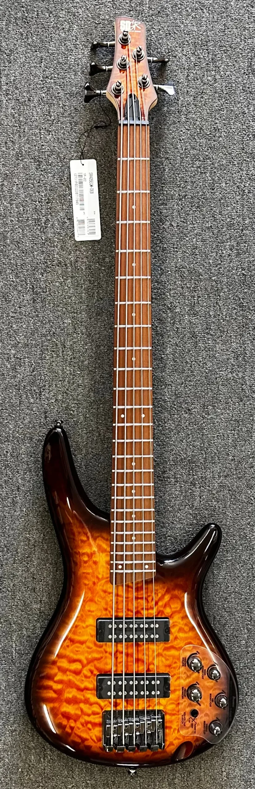 Ibanez Sr405eqm 5-String Electric Bass Guitar - Dragon Eye Burst 1