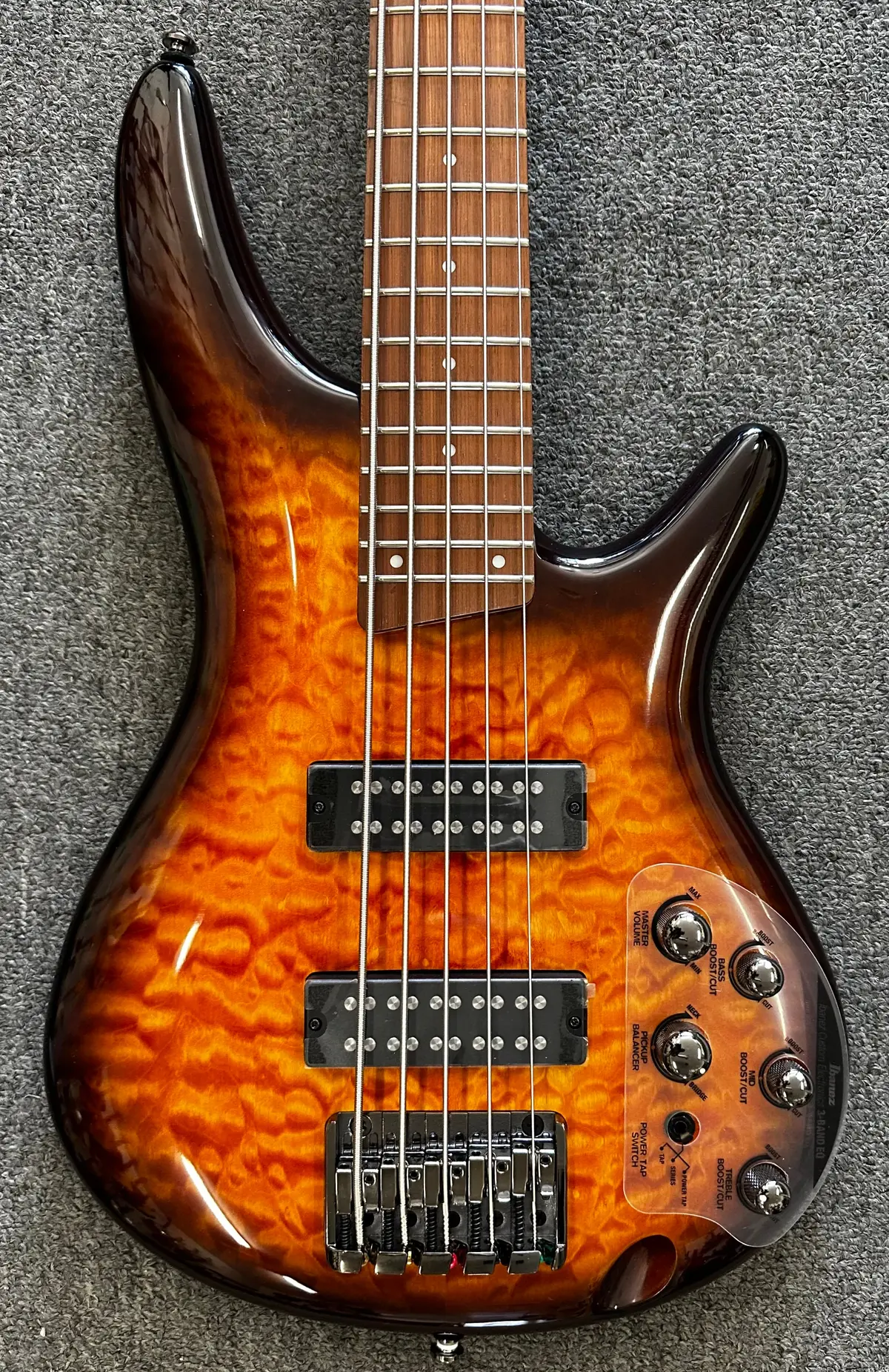 Ibanez Sr405eqm 5-String Electric Bass Guitar - Dragon Eye Burst 2