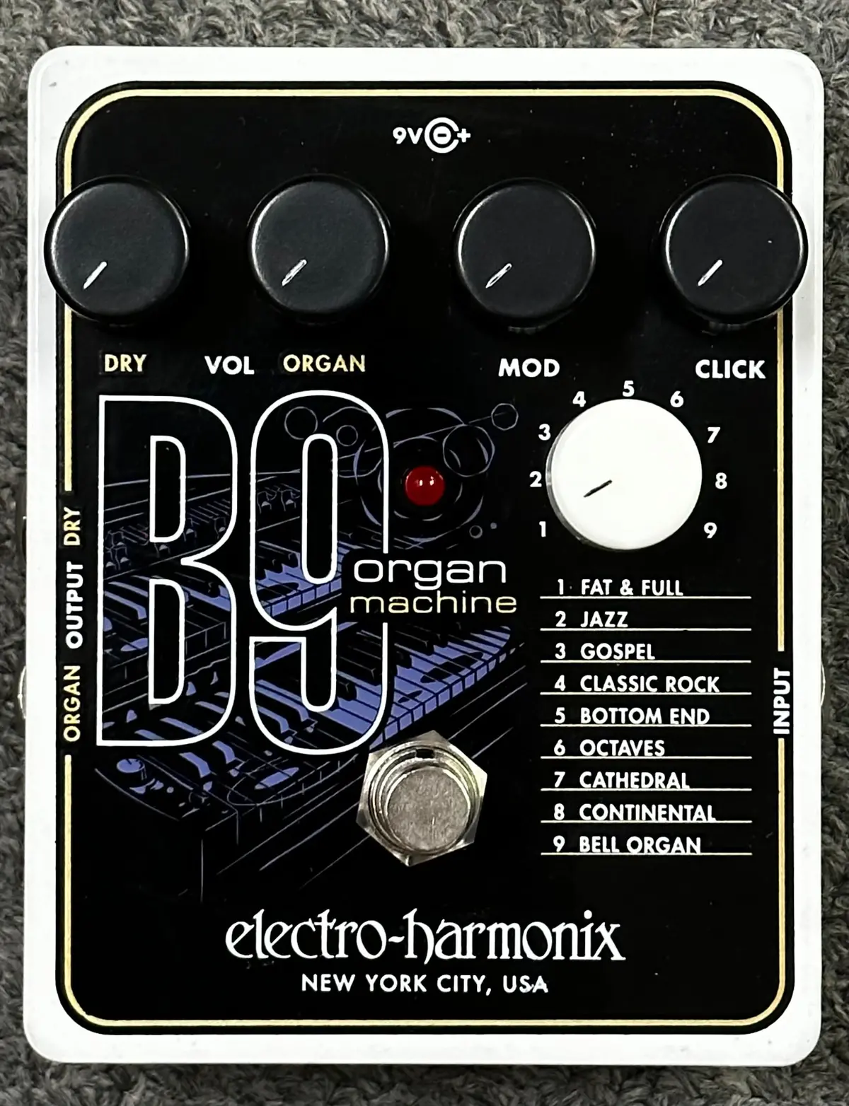 Electro-Harmonix B9 Organ Machine Guitar Effect Pedal 1