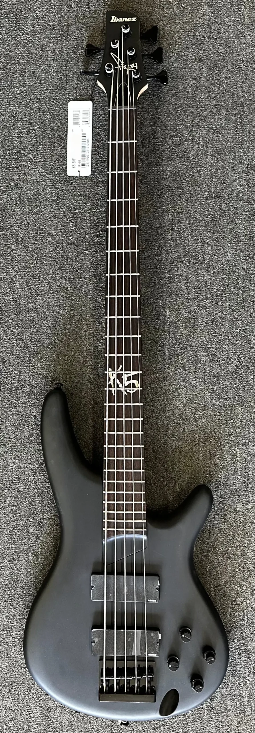 Ibanez Fieldy Signature K5-Bkf "Korn" 5 String Bass - Black 1