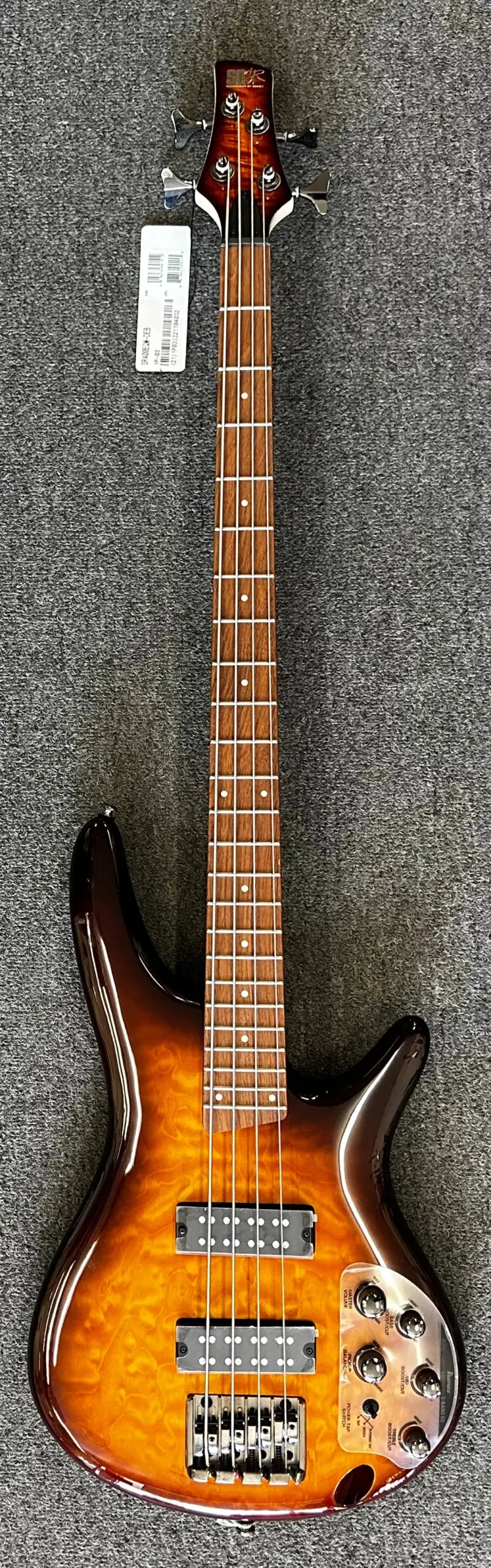Ibanez Sr400eqm-Deb 4-String Electric Active Electronics - Dragon Eye Burst 1