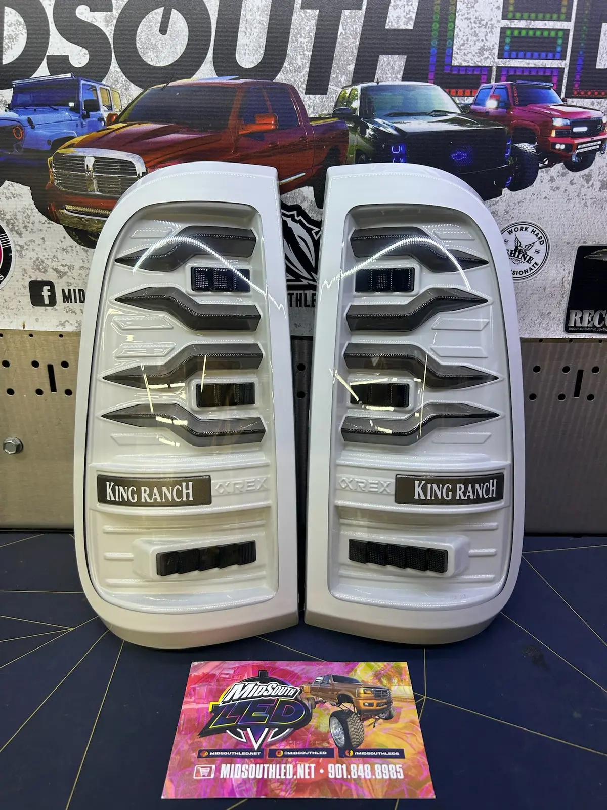 99-16 Super Duty Alpharex Colormtched Led Tail Lights 2