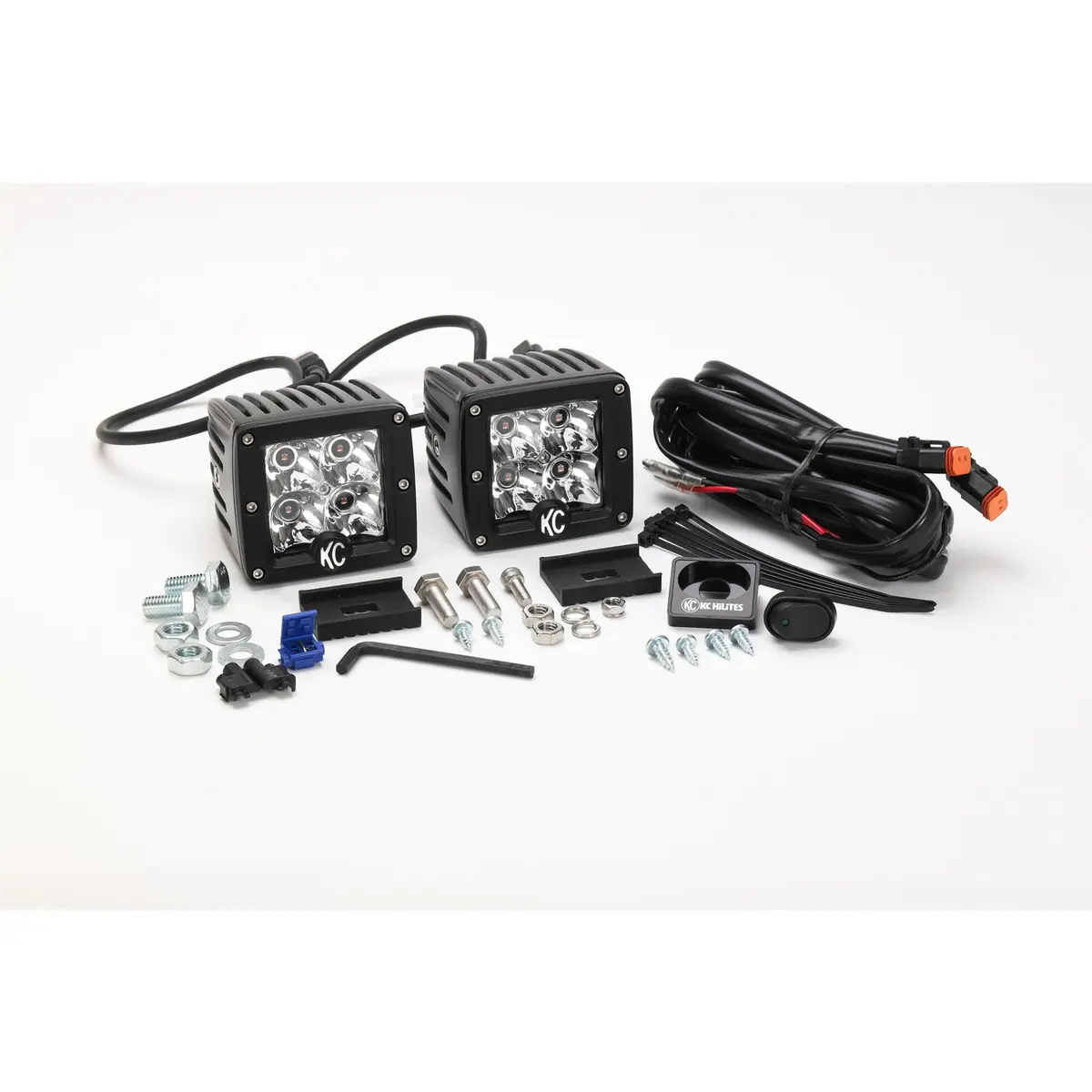 Kc C-Series C3 3" Led Spot Amber 2-Light System 1