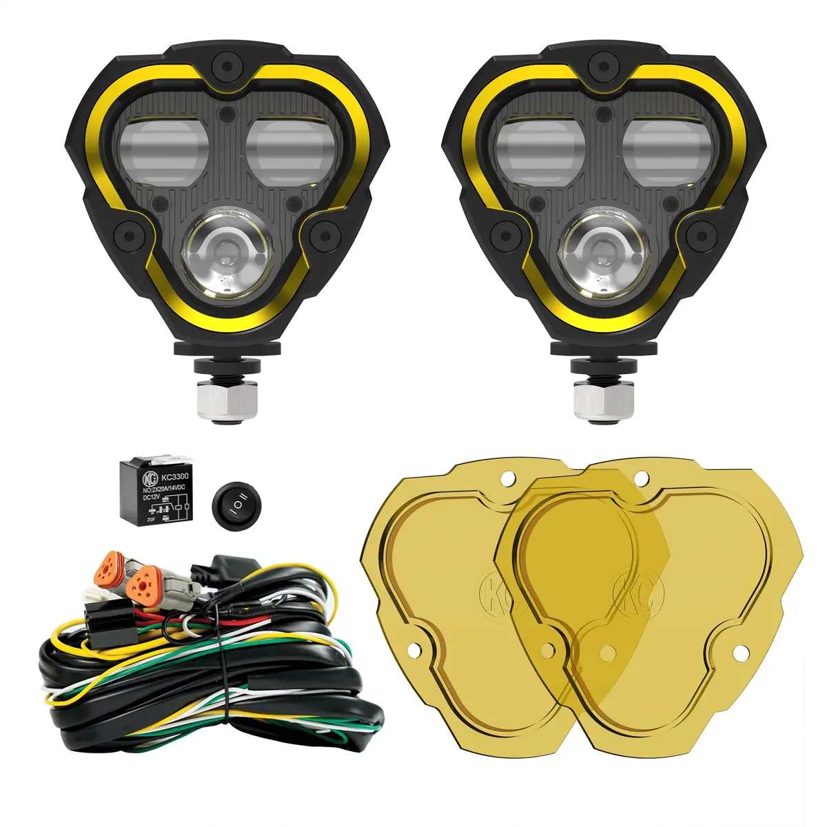 Kc Flex Era 3 Dual Mode Sae Fog Lights 2-Light Master Kit 2