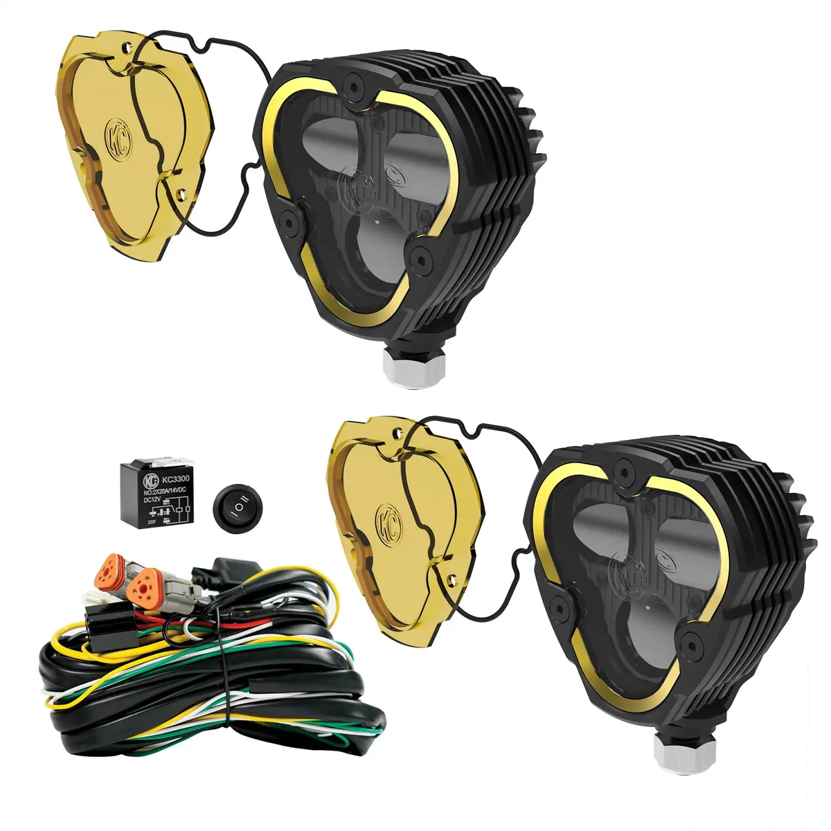 Kc Flex Era 3 Dual Mode Sae Fog Lights 2-Light Master Kit 1