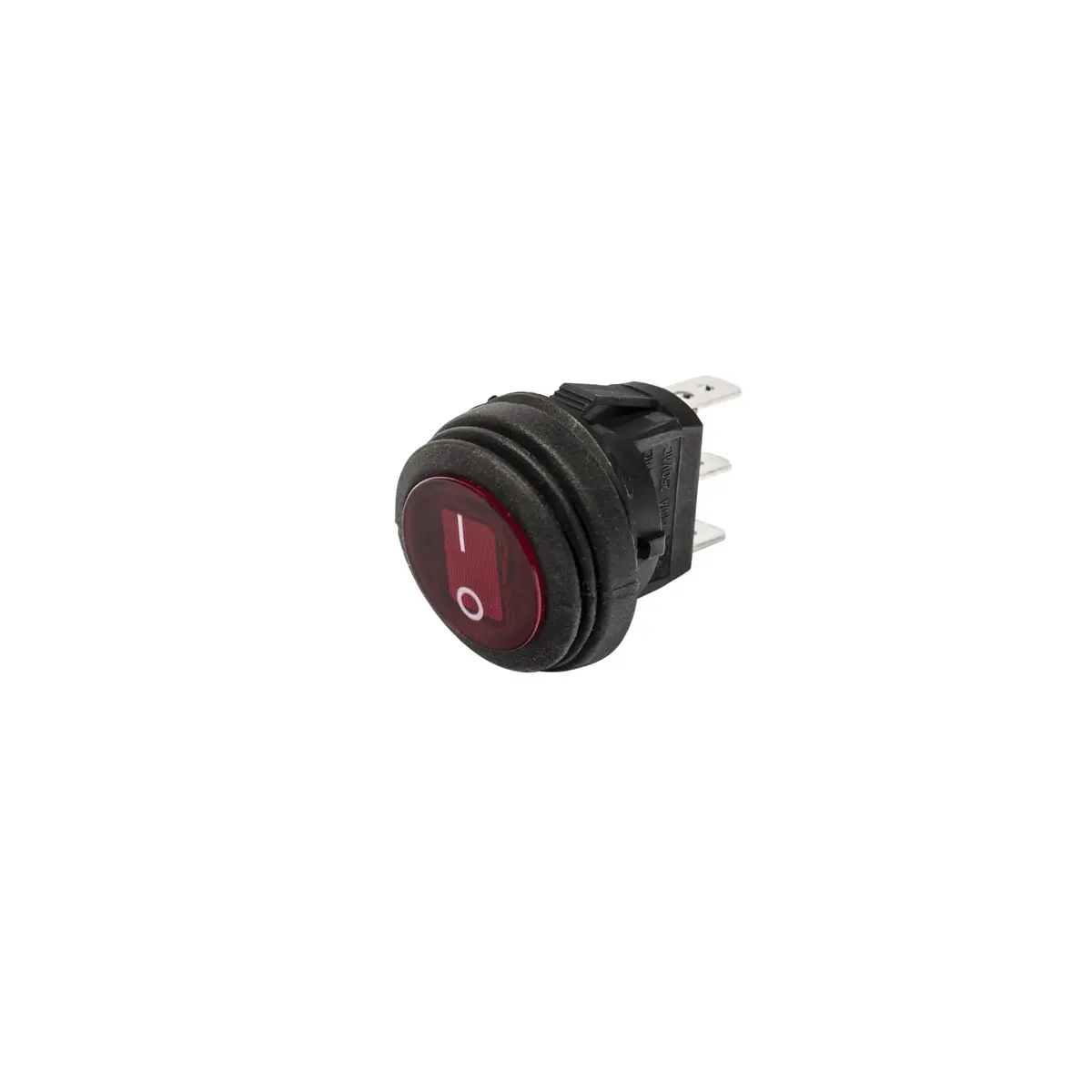 Kc Switch Illuminated Led Rocker 2-Position Round Red 2