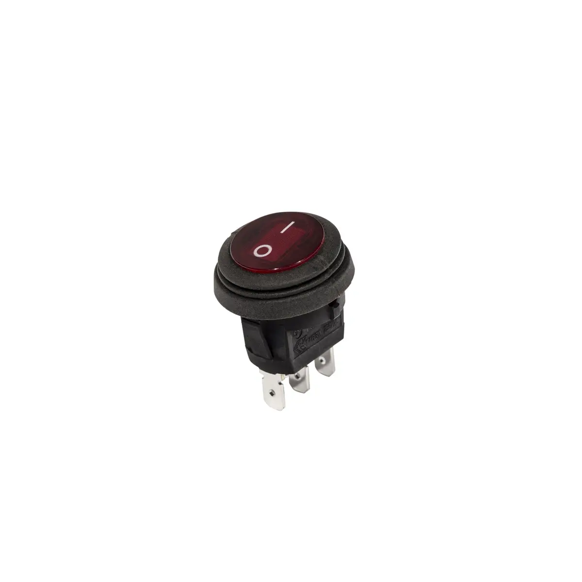 Kc Switch Illuminated Led Rocker 2-Position Round Red 1