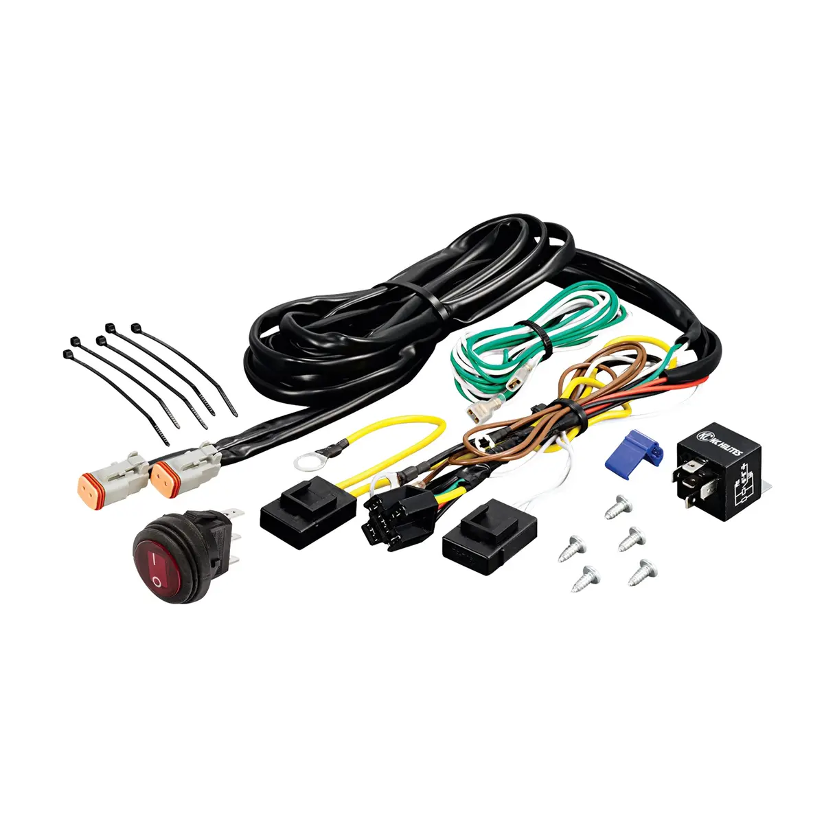 Kc Wire Harness 40A Relay And Rocker Switch 1