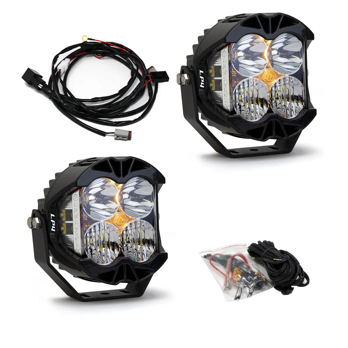 Lp4 Pro Driving/Combo Led Auxiliary Light Pod Pair - Clear 1