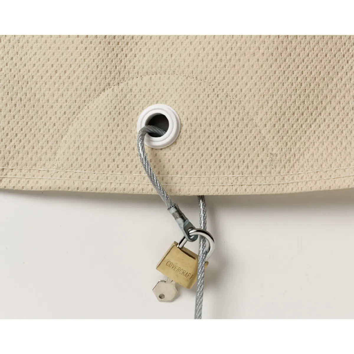 Lock And Cable Kit Vinyl Coated 8Ft Long 1