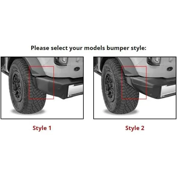 No-Drill Digitalfit Rear Mudflaps (Style 2 Bumper) 2