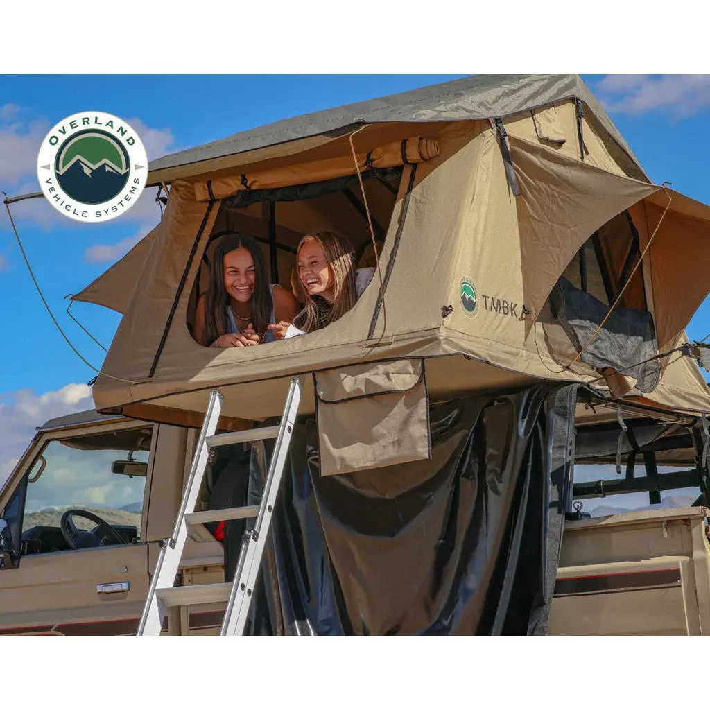 Ovs Tmbk 3 Person Roof Top Tent With Green Rain Fly 1