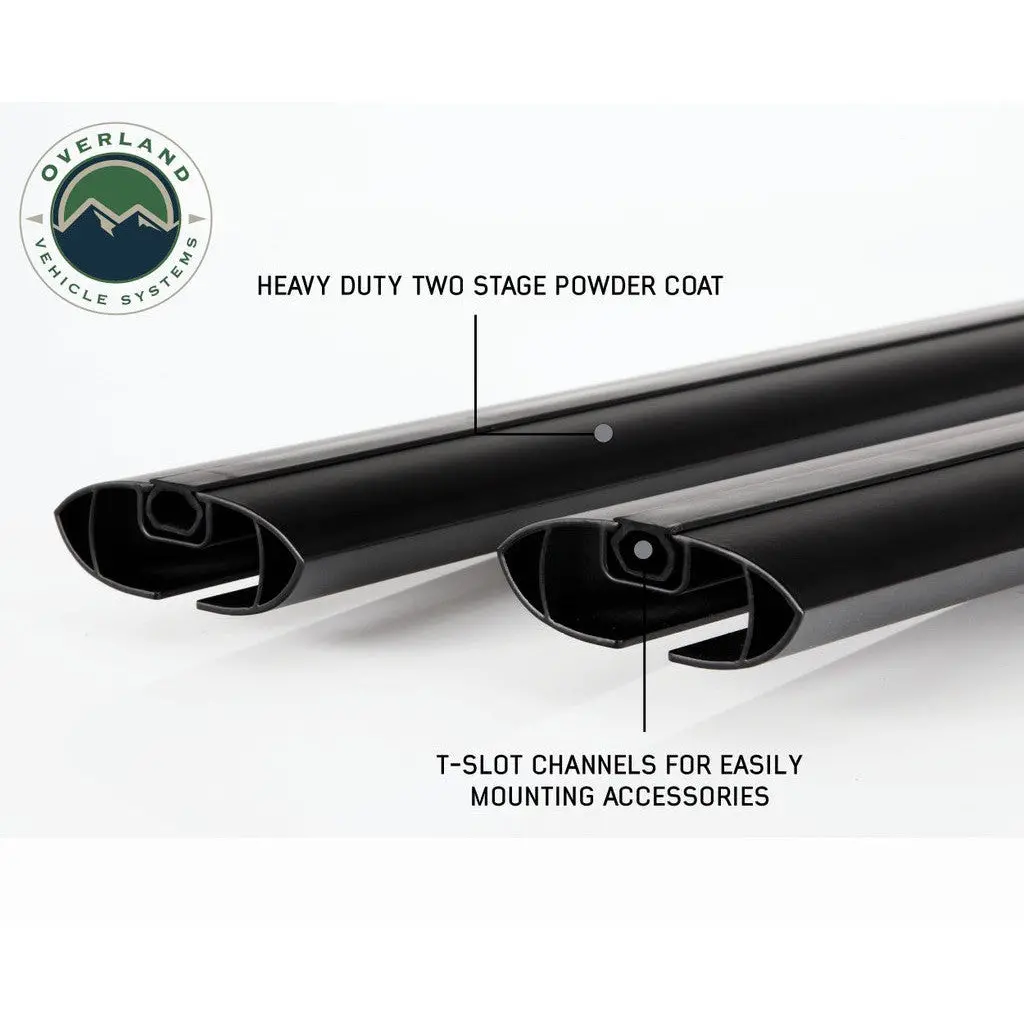 Overland Vehicle Systems 50" Freedom Cross Bars System For Factory Side Rail Mount 2