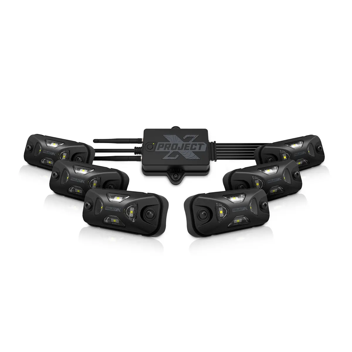 Rgb Rock Light Kit - App Controlled Rgb Kit With 6 Lights And Hub 1