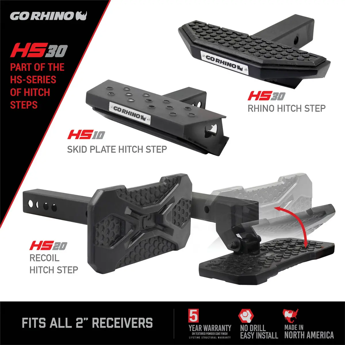 Receiver Hitch Mounted Step 1