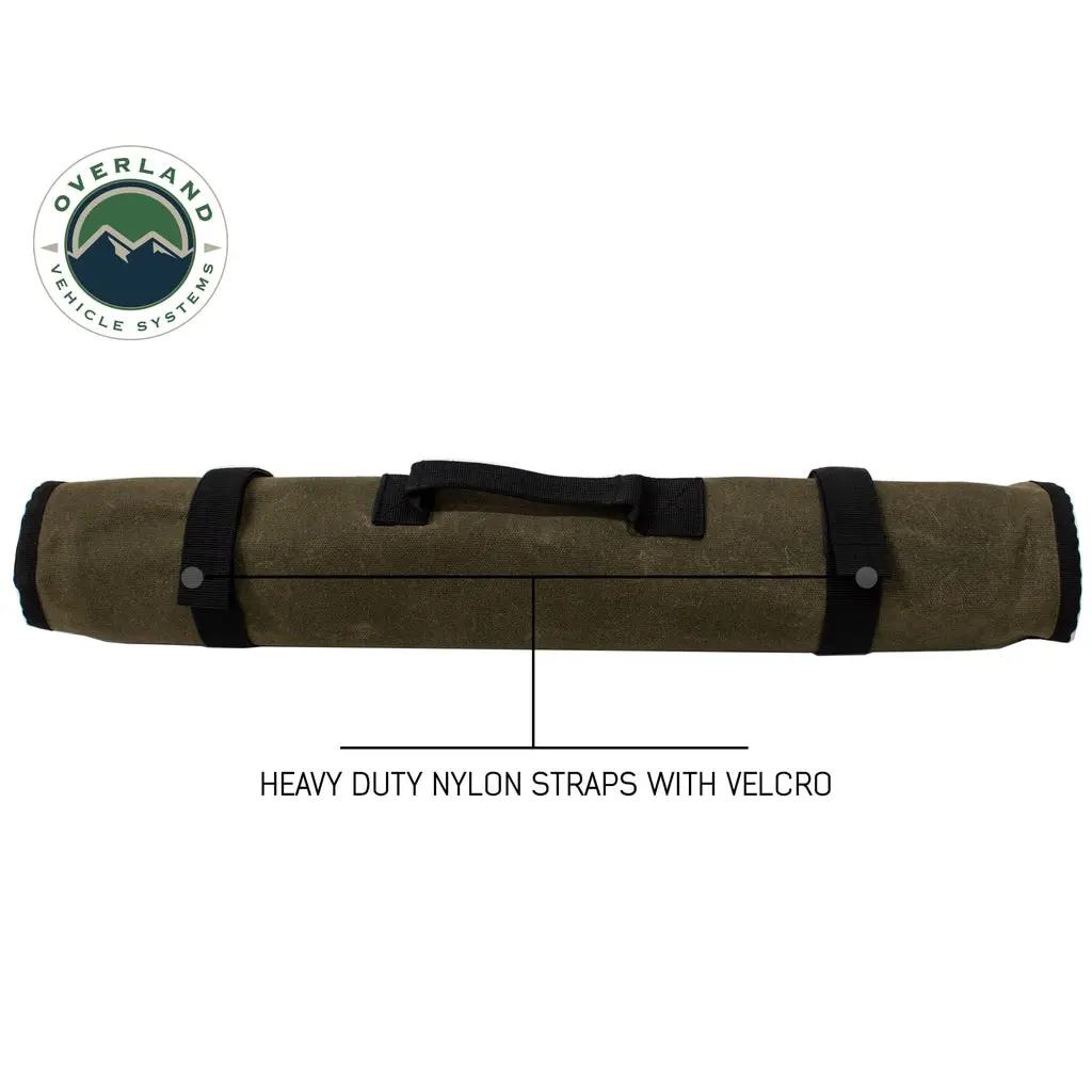 Rolled Tool Bag Socket With Handle And Straps 16 Lb Waxed Canvas 1