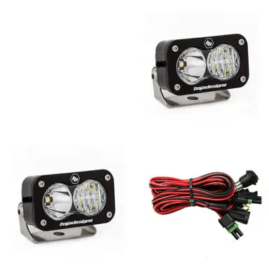S2 Pro Black Led Auxiliary Light Pod Pair 1