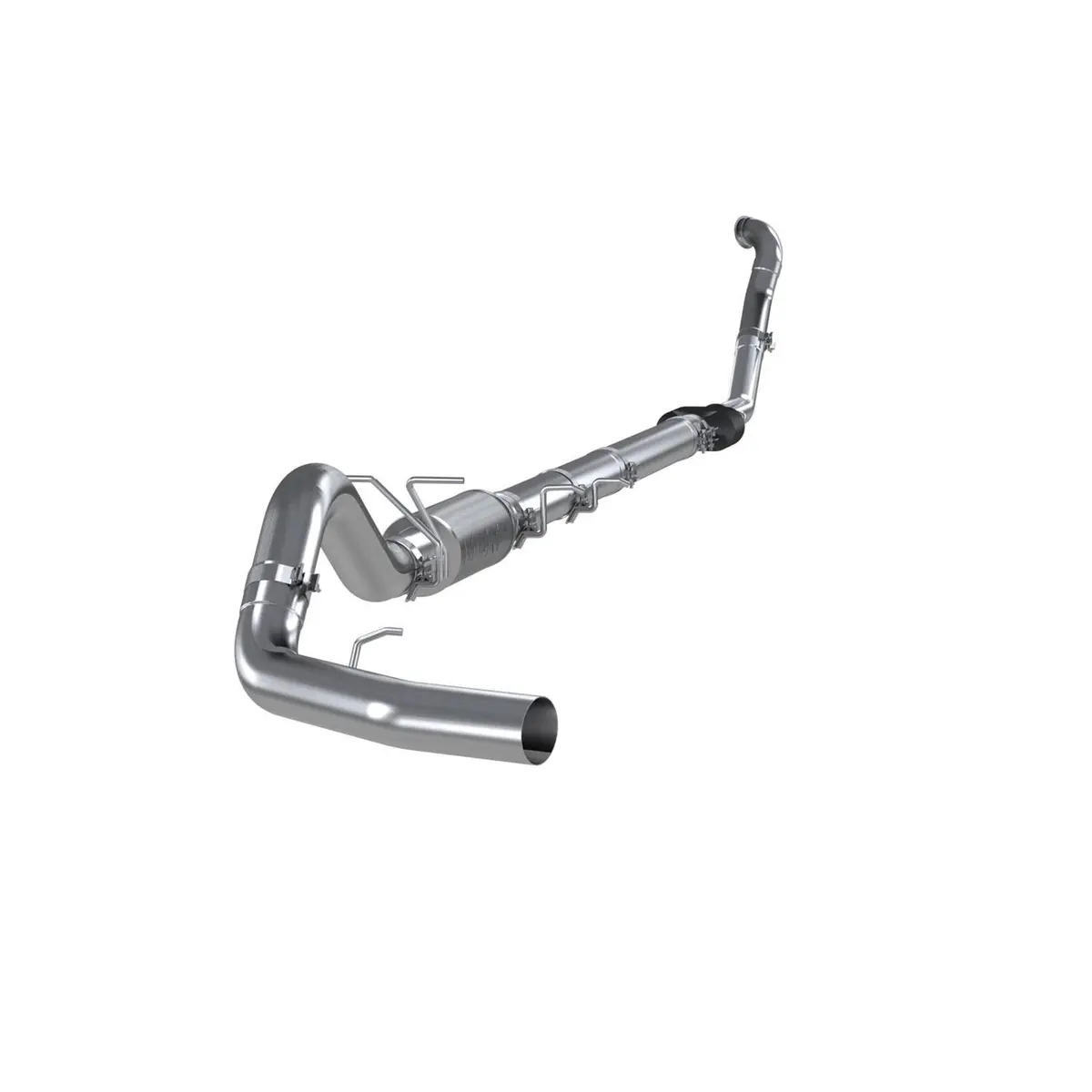 Mbrp 1994-1997 Ford F-250/F-350 Diesel 4-Inch Turbo-Back Exhaust Single Side Exit, Street Profile, Aluminized Steel - S6218p 1