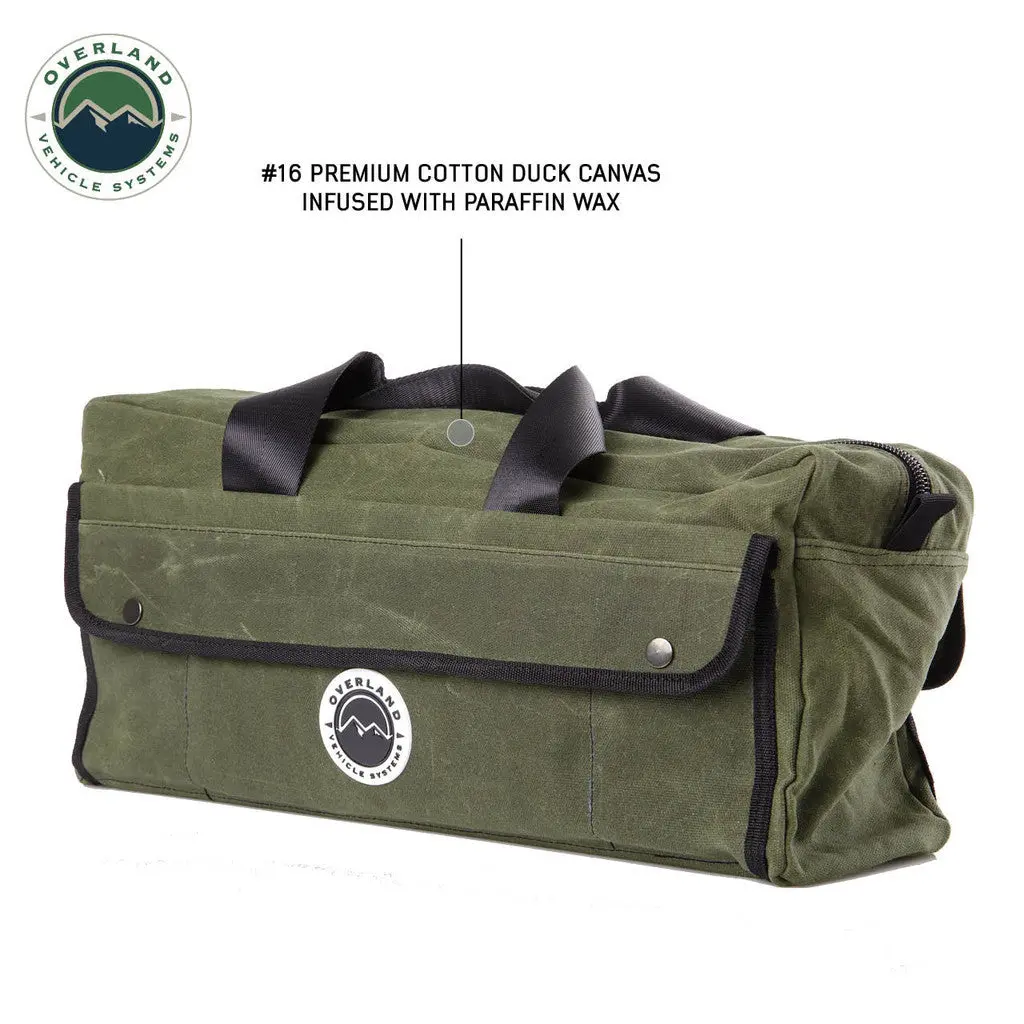 Small Duffle Bag With Handle And Straps - #16 Waxed Canvas 2