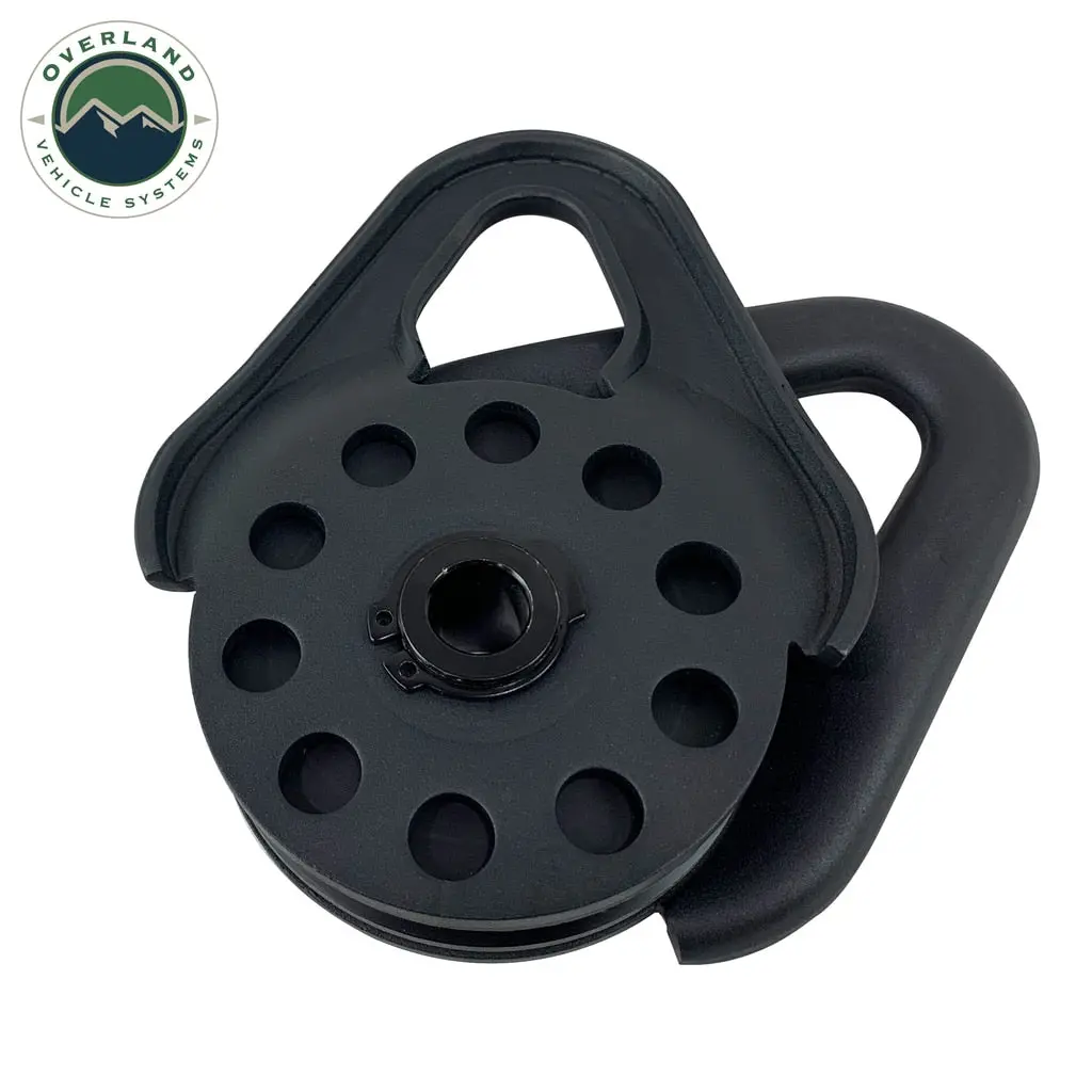 Snatch Block Heavy Duty Matte Black Steel 1
