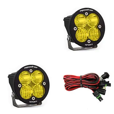 Squadron-R Sport Black Driving/Combo Led Auxiliary Light Pod Pair - Amber 1