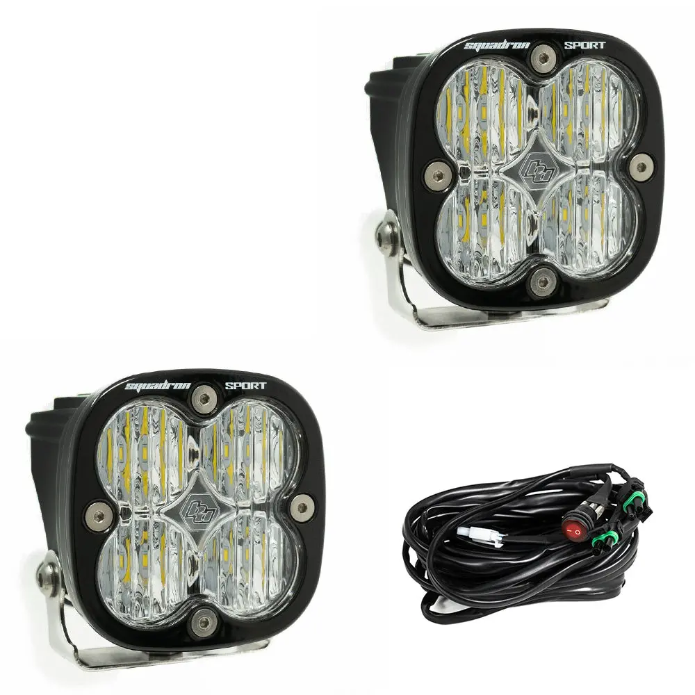 Squadron Sport Black Led Auxiliary Light Pod Pair 1