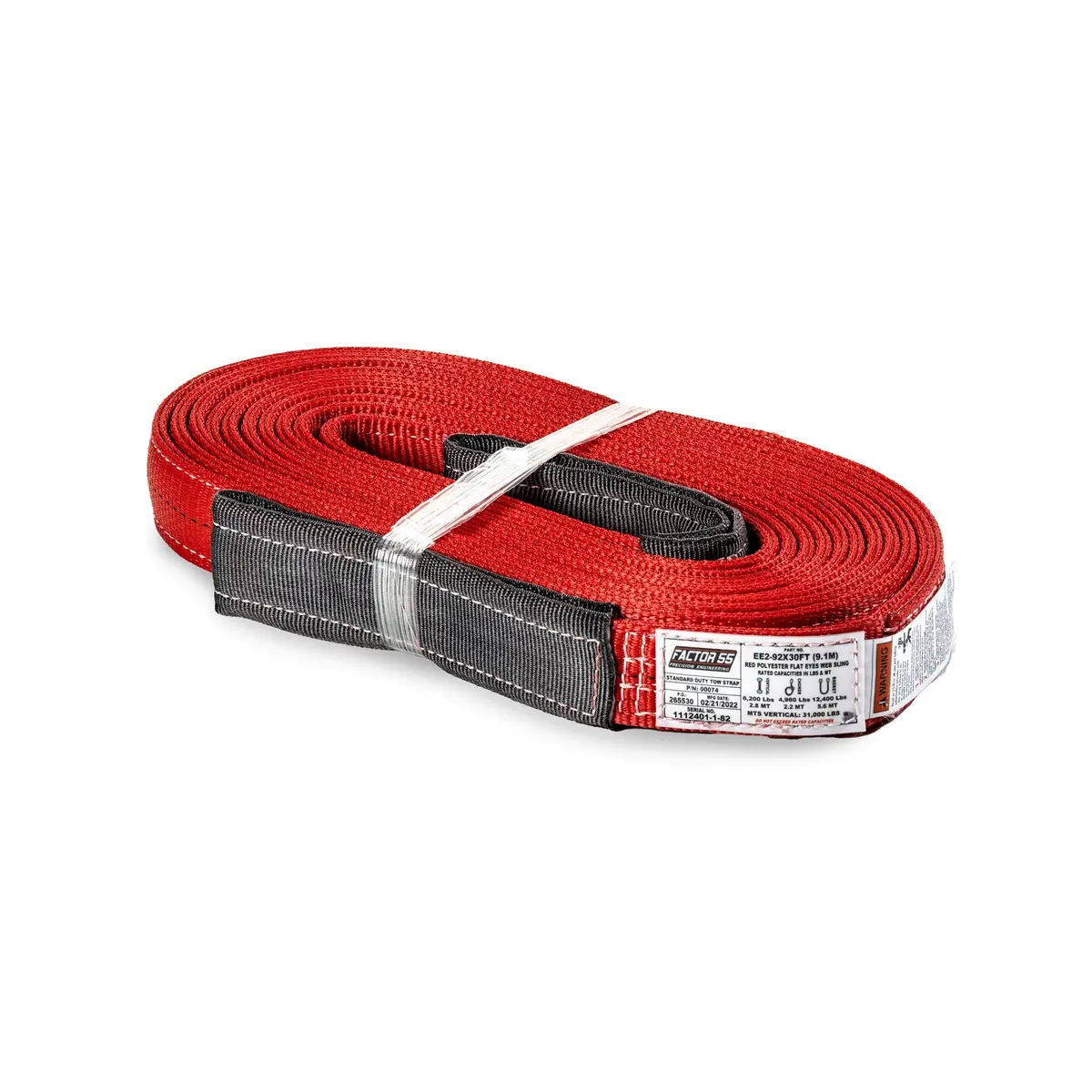 Standard Duty Tow Strap - 30' X 2" 1