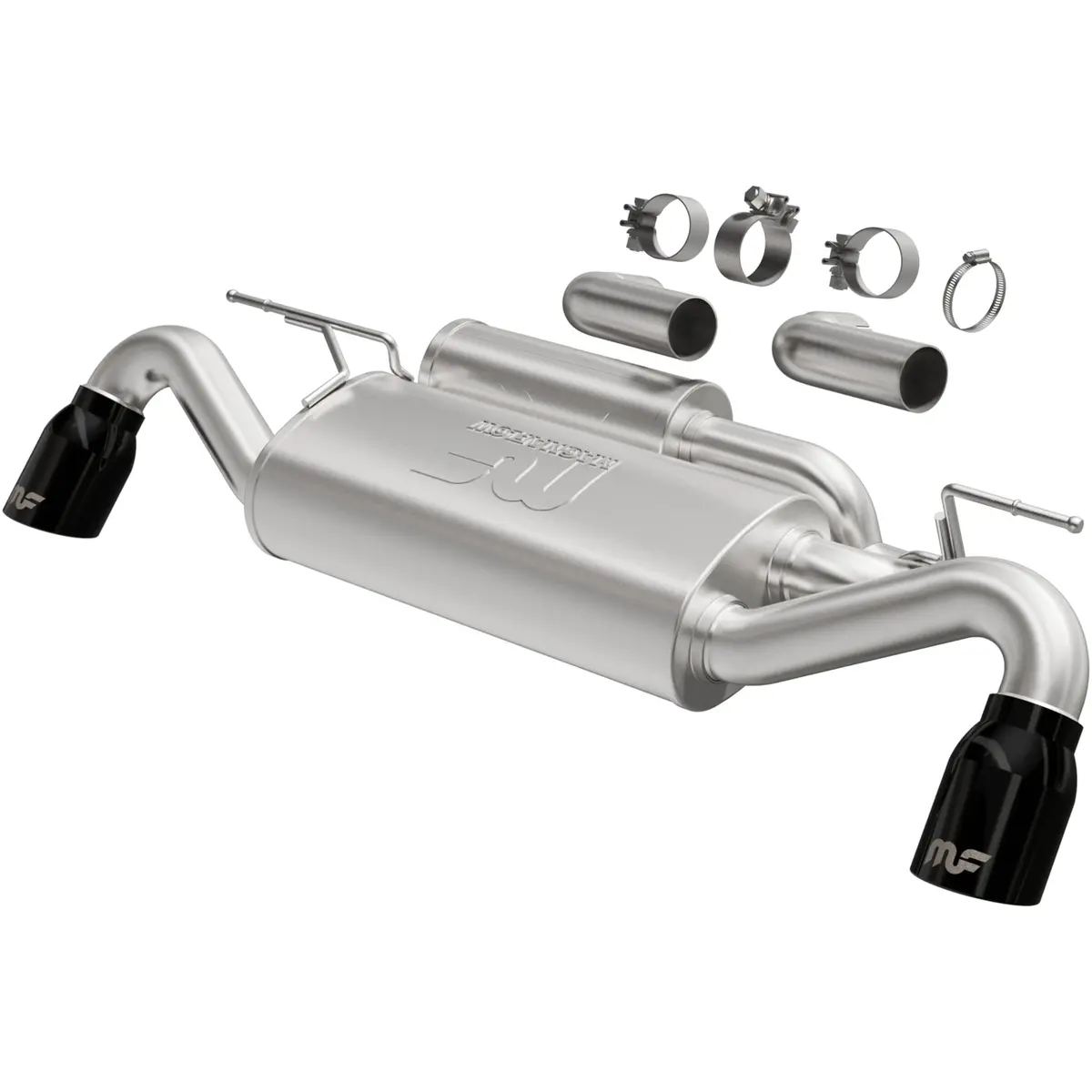 Street Series Black Chrome Axle-Back Exhaust System 1