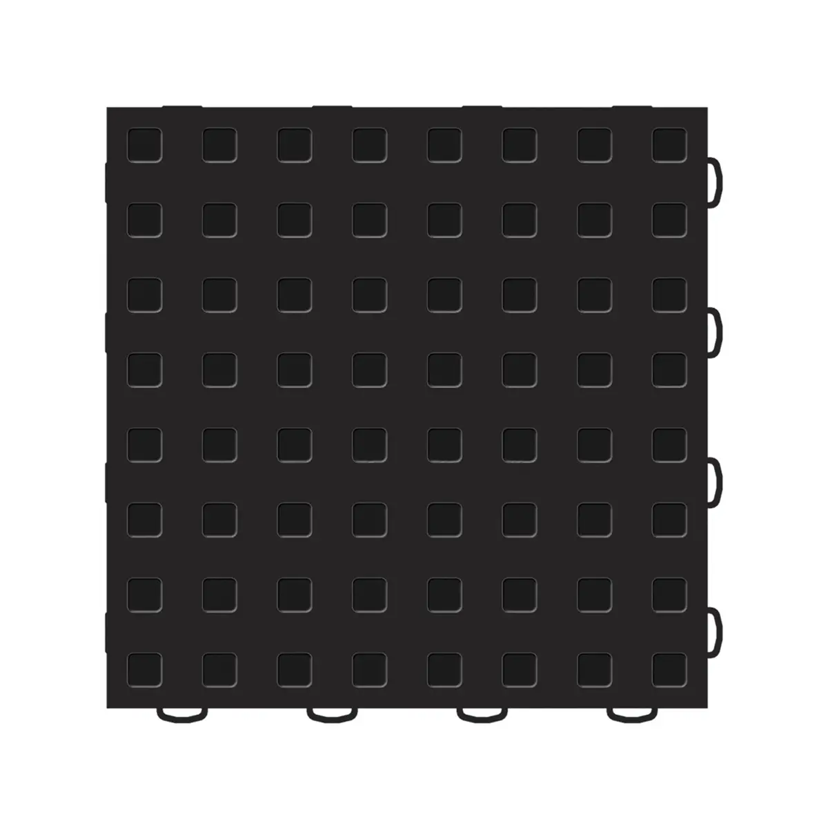 Techfloor - 12" X 12" Black Premium Square 1